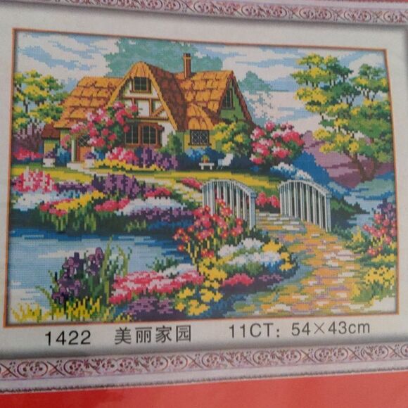 Mona Lisa crossstitch kit NWT - Picture 4 of 7